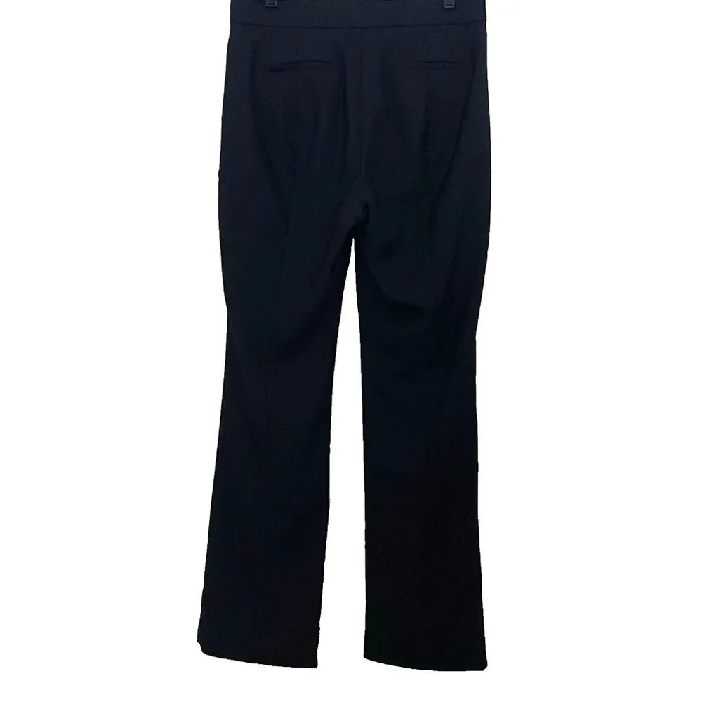 J. Crew Black Willa Trouser Pants 8 Italian Wool Nova Fides BK267 Quiet Luxury
